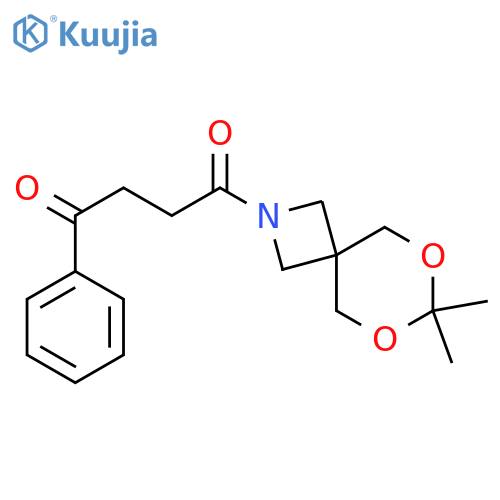 1-{7,7-dimethyl-6,8-dioxa-2-azaspiro3.5nonan-2-yl}-4-phenylbutane-1,4-dione structure
