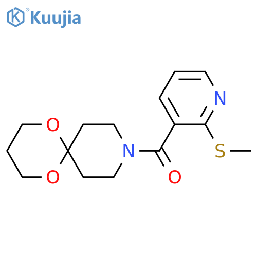 9-2-(methylsulfanyl)pyridine-3-carbonyl-1,5-dioxa-9-azaspiro5.5undecane structure