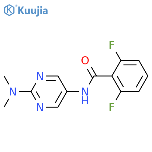 N-2-(dimethylamino)pyrimidin-5-yl-2,6-difluorobenzamide structure