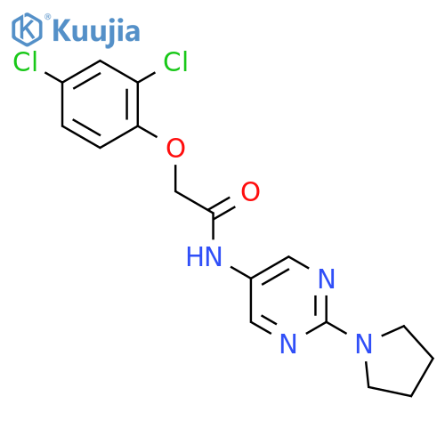 2-(2,4-dichlorophenoxy)-N-2-(pyrrolidin-1-yl)pyrimidin-5-ylacetamide structure