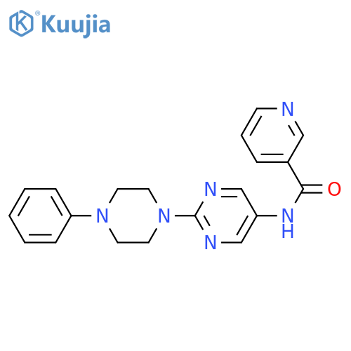 N-2-(4-phenylpiperazin-1-yl)pyrimidin-5-ylpyridine-3-carboxamide structure