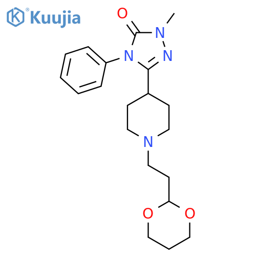 3-{1-2-(1,3-dioxan-2-yl)ethylpiperidin-4-yl}-1-methyl-4-phenyl-4,5-dihydro-1H-1,2,4-triazol-5-one structure