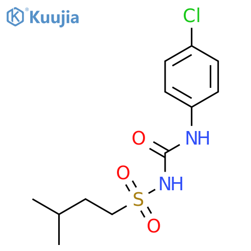 1-Butanesulfonamide, N-[[(4-chlorophenyl)amino]carbonyl]-3-methyl- structure