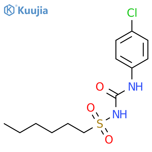 1-Hexanesulfonamide, N-[[(4-chlorophenyl)amino]carbonyl]- structure