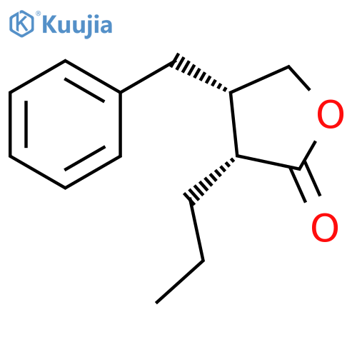 2(3H)-Furanone, dihydro-4-(phenylmethyl)-3-propyl-, cis- structure
