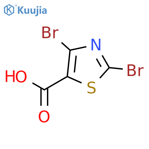 2,4-Dibromo-5-thiazolecarboxylic acid structure