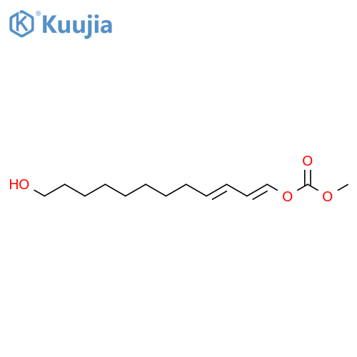 Carbonic acid, 12-hydroxy-1,3-dodecadienyl methyl ester, (E,E)- (9CI) structure