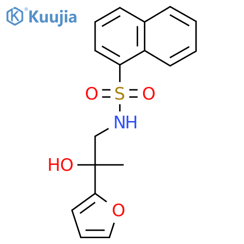 N-[2-(furan-2-yl)-2-hydroxypropyl]naphthalene-1-sulfonamide structure