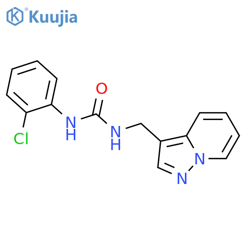 1-(2-chlorophenyl)-3-({pyrazolo1,5-apyridin-3-yl}methyl)urea structure