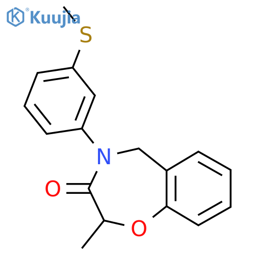 2-methyl-4-3-(methylsulfanyl)phenyl-2,3,4,5-tetrahydro-1,4-benzoxazepin-3-one structure