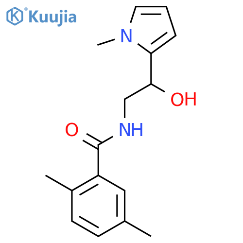 N-2-hydroxy-2-(1-methyl-1H-pyrrol-2-yl)ethyl-2,5-dimethylbenzamide structure