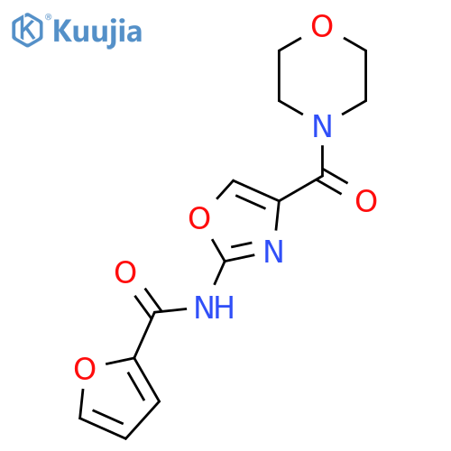 N-4-(morpholine-4-carbonyl)-1,3-oxazol-2-ylfuran-2-carboxamide structure
