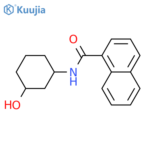 N-(3-hydroxycyclohexyl)naphthalene-1-carboxamide structure