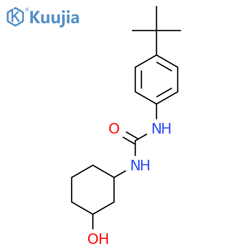 3-(4-tert-butylphenyl)-1-(3-hydroxycyclohexyl)urea structure