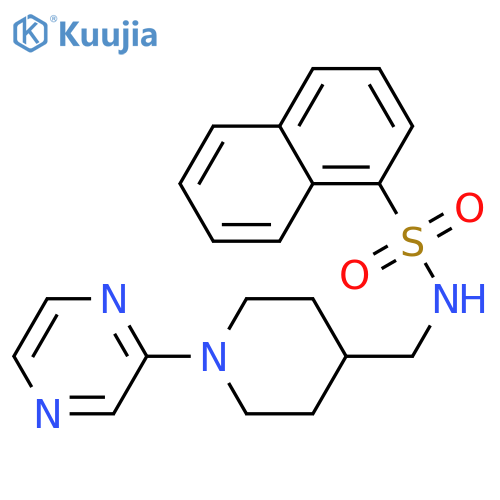 N-{[1-(pyrazin-2-yl)piperidin-4-yl]methyl}naphthalene-1-sulfonamide structure