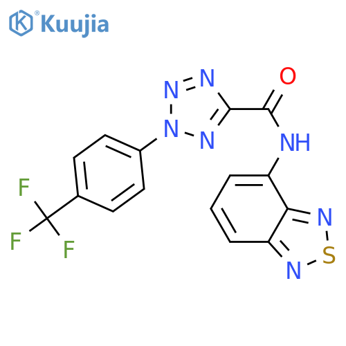 N-(2,1,3-benzothiadiazol-4-yl)-2-4-(trifluoromethyl)phenyl-2H-1,2,3,4-tetrazole-5-carboxamide structure