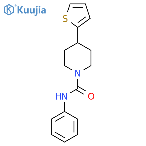 N-phenyl-4-(thiophen-2-yl)piperidine-1-carboxamide structure