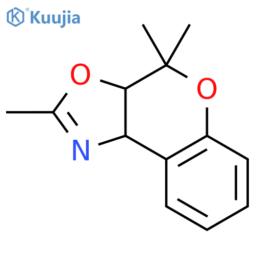 4H-[1]Benzopyrano[4,3-d]oxazole, 3a,9b-dihydro-2,4,4-trimethyl-, cis- structure