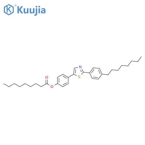 Nonanoic acid, 4-[2-(4-octylphenyl)-5-thiazolyl]phenyl ester structure