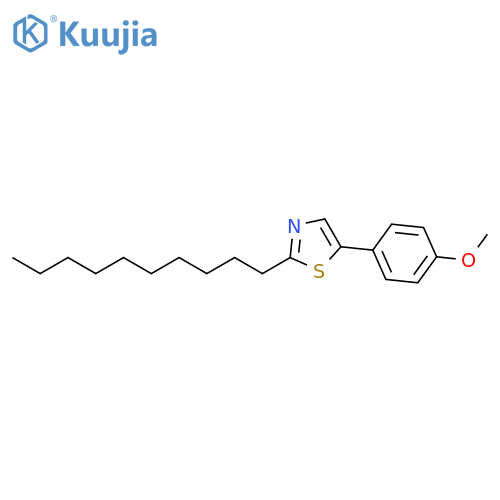 Thiazole, 2-decyl-5-(4-methoxyphenyl)- structure