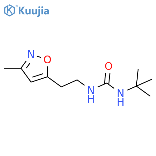 1-(tert-butyl)-3-(2-(3-methylisoxazol-5-yl)ethyl)urea structure