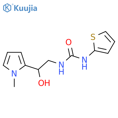 3-2-hydroxy-2-(1-methyl-1H-pyrrol-2-yl)ethyl-1-(thiophen-2-yl)urea structure