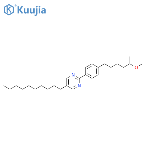 Pyrimidine, 5-decyl-2-[4-(5-methoxyhexyl)phenyl]- structure