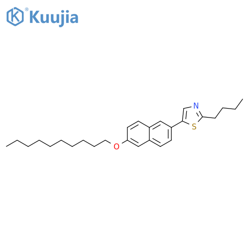Thiazole, 2-butyl-5-[6-(decyloxy)-2-naphthalenyl]- structure