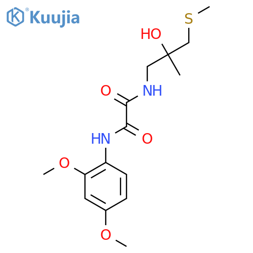 N'-(2,4-dimethoxyphenyl)-N-2-hydroxy-2-methyl-3-(methylsulfanyl)propylethanediamide structure