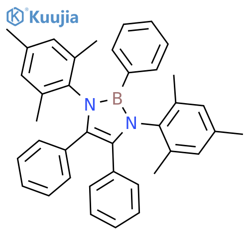 1H-1,3,2-Diazaborole, 2,3-dihydro-2,4,5-triphenyl-1,3-bis(2,4,6-trimethylphenyl)- structure