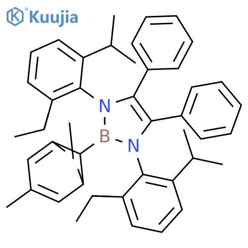 1H-1,3,2-Diazaborole, 1,3-bis[2,6-bis(1-methylethyl)phenyl]-2,3-dihydro-4,5-diphenyl-2-(2,4,6-trimethylphenyl)- structure