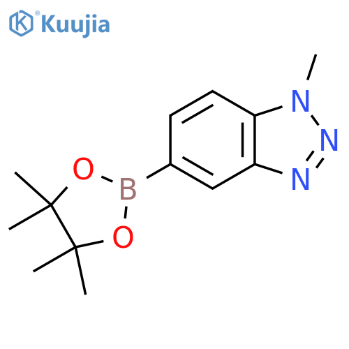1-methyl-5-(4,4,5,5-tetramethyl-1,3,2-dioxaborolan-2-yl)-1H-1,2,3-benzotriazole structure