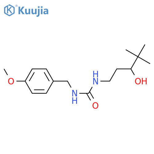 1-(3-hydroxy-4,4-dimethylpentyl)-3-[(4-methoxyphenyl)methyl]urea structure