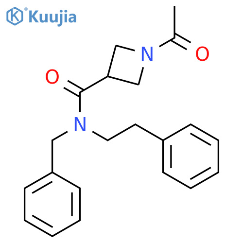 1-acetyl-N-benzyl-N-(2-phenylethyl)azetidine-3-carboxamide structure