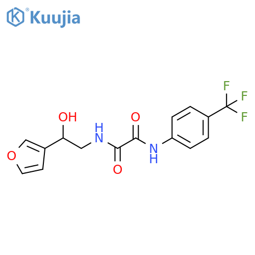 N-[2-(furan-3-yl)-2-hydroxyethyl]-N'-[4-(trifluoromethyl)phenyl]ethanediamide structure