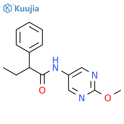 N-(2-methoxypyrimidin-5-yl)-2-phenylbutanamide structure