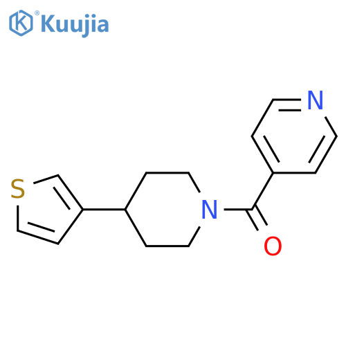 4-4-(thiophen-3-yl)piperidine-1-carbonylpyridine structure