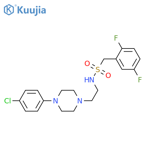 N-{2-[4-(4-chlorophenyl)piperazin-1-yl]ethyl}-1-(2,5-difluorophenyl)methanesulfonamide structure
