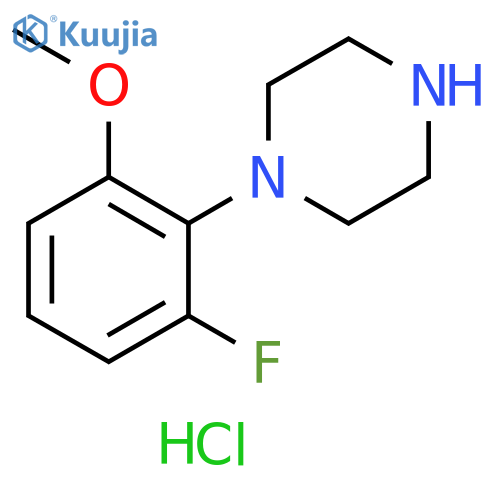 1-(2-fluoro-6-methoxyphenyl)piperazine hydrochloride structure