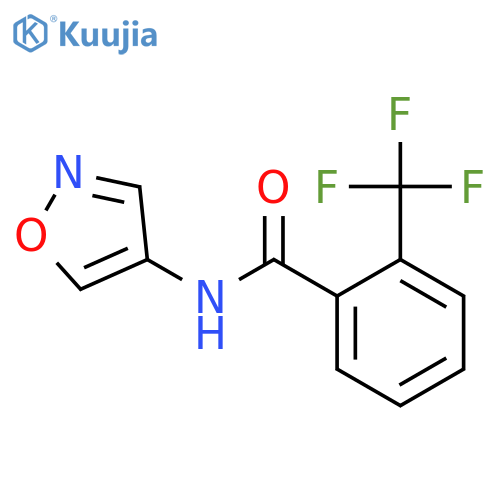 N-(1,2-oxazol-4-yl)-2-(trifluoromethyl)benzamide structure