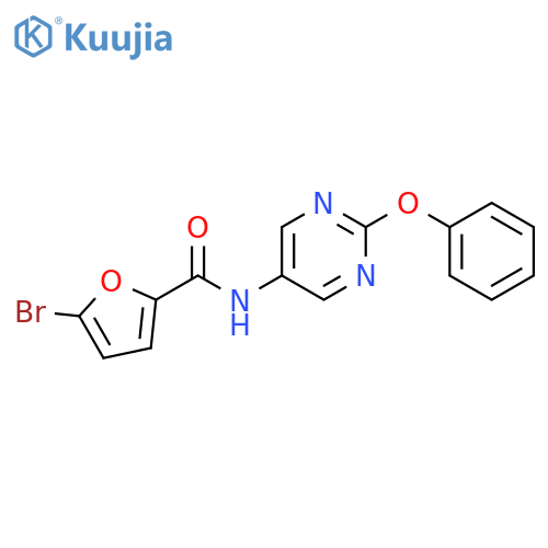 5-bromo-N-(2-phenoxypyrimidin-5-yl)furan-2-carboxamide structure