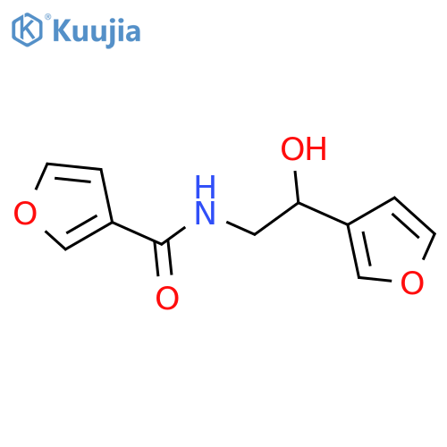 N-[2-(furan-3-yl)-2-hydroxyethyl]furan-3-carboxamide structure