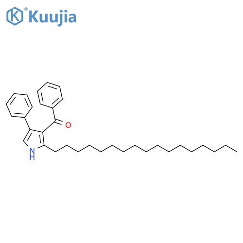 Methanone, (2-heptadecyl-4-phenyl-1H-pyrrol-3-yl)phenyl- structure