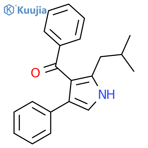 Methanone, [2-(2-methylpropyl)-4-phenyl-1H-pyrrol-3-yl]phenyl- structure