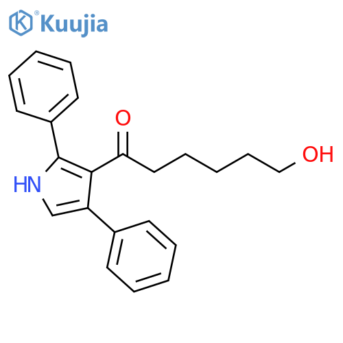 1-Hexanone, 1-(2,4-diphenyl-1H-pyrrol-3-yl)-6-hydroxy- structure