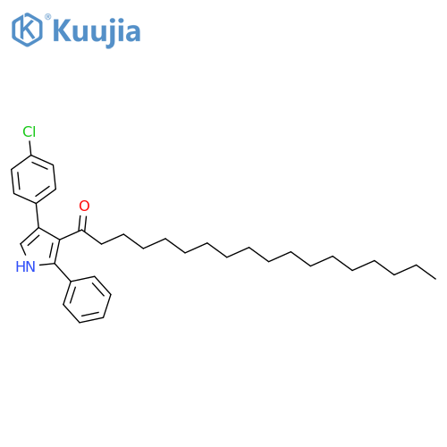 1-Octadecanone, 1-[4-(4-chlorophenyl)-2-phenyl-1H-pyrrol-3-yl]- structure