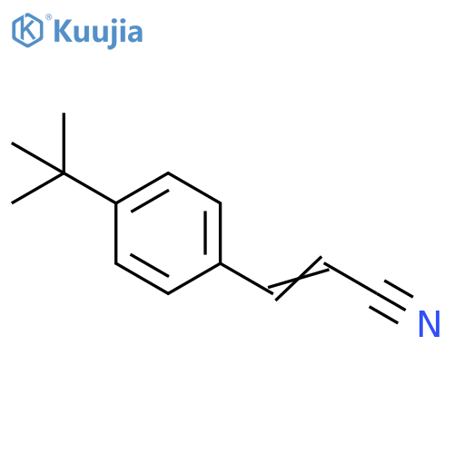 2-Propenenitrile, 3-[4-(1,1-dimethylethyl)phenyl]- structure