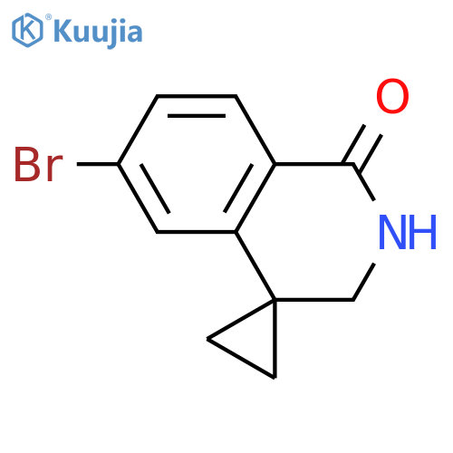 6'-bromo-2',3'-dihydro-1'H-spirocyclopropane-1,4'-isoquinoline-1'-one structure