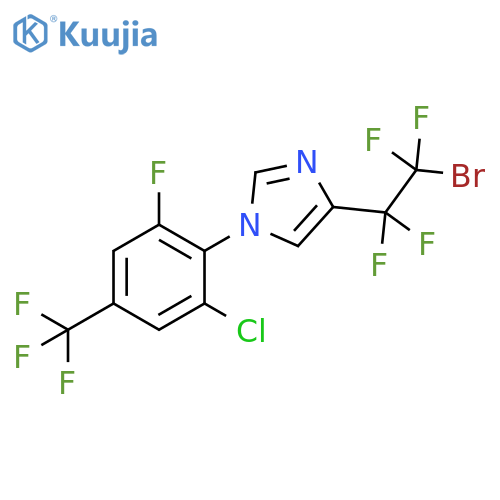 1H-Imidazole,4-(2-bromo-1,1,2,2-tetrafluoroethyl)-1-[2-chloro-6-fluoro-4-(trifluoromethyl)phenyl]- structure