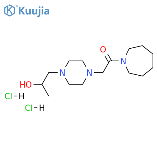 1-(azepan-1-yl)-2-4-(2-hydroxypropyl)piperazin-1-ylethan-1-one dihydrochloride structure